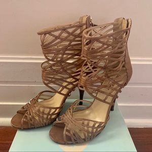 Tracy Reese Bolero Caged Leather Sandals